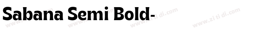 Sabana Semi Bold字体转换